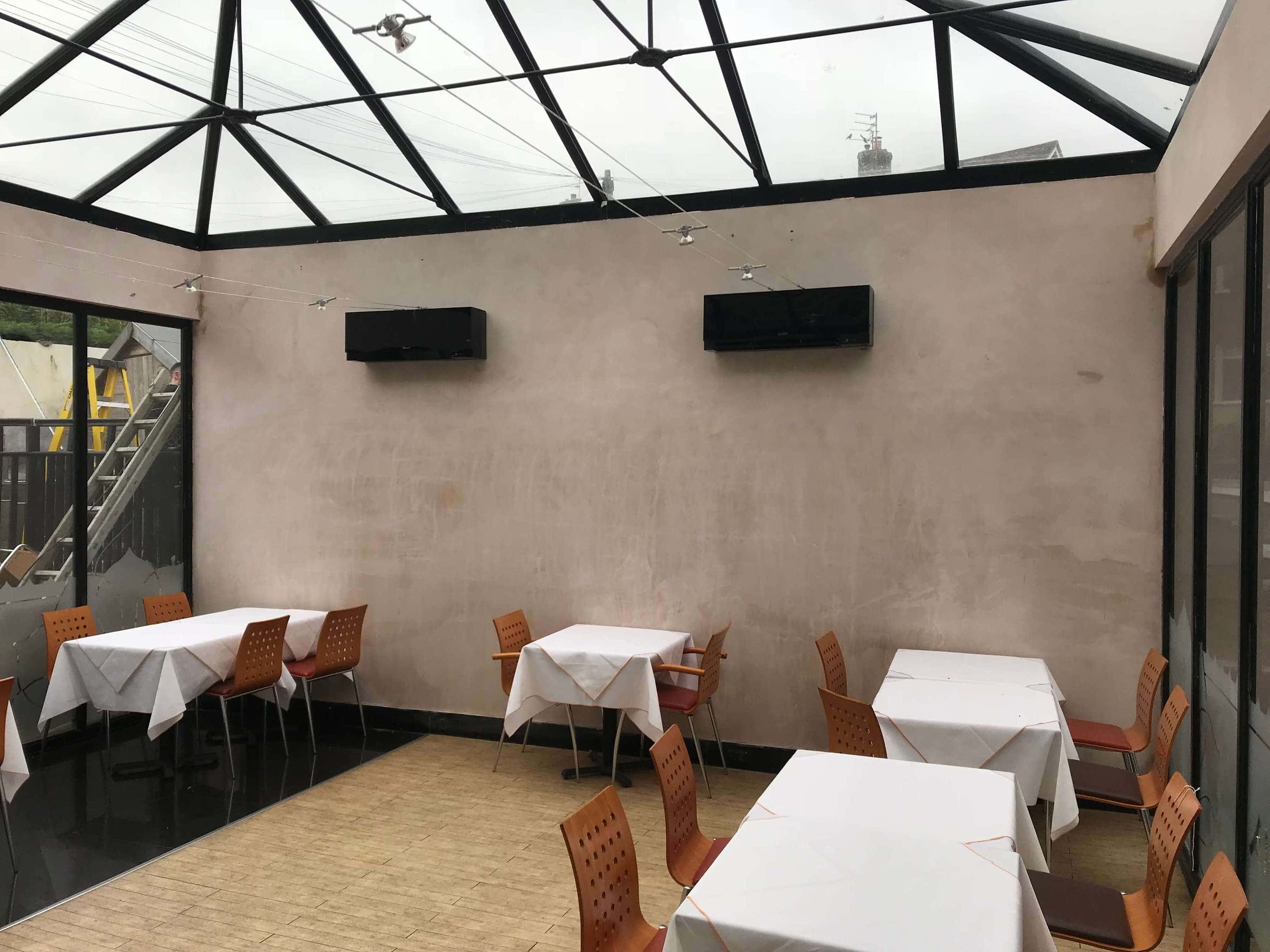 Commercial air conditioning in restaurant in Brighton