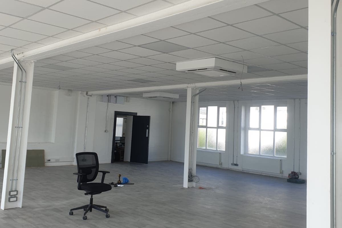 Ceiling air conditioning unit in office space in Brighton