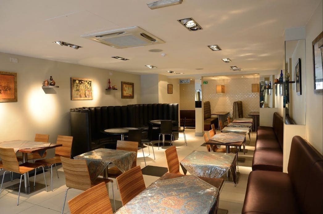 Shandiz Persian Restaurant Brighton with ceiling air conditioning