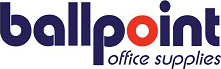 Ball point office supplies, Crawley logo